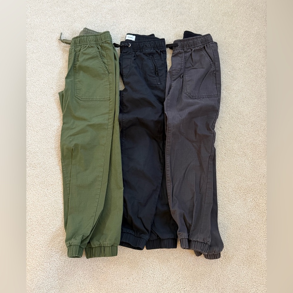 Old Navy Twill Joggers Size Medium (8) Boys